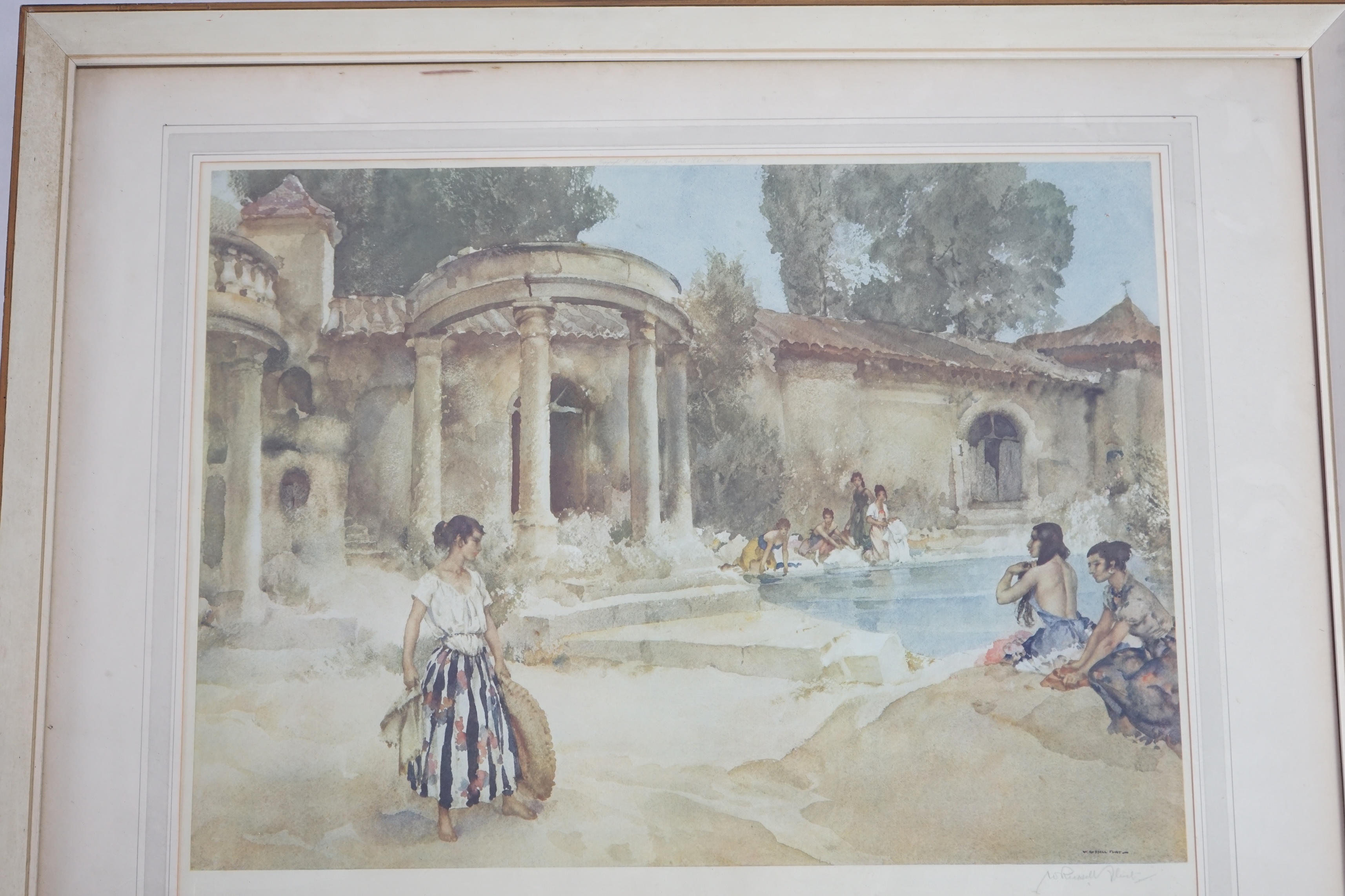 Sir William Russell Flint (1880-1969), ‘An Awkward Encounter’, colour print, 44 x 57cm